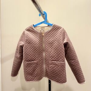 Peek Quilted Kids Jacket in Taupe
